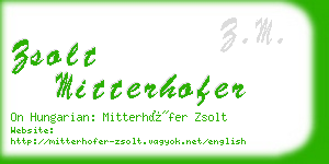 zsolt mitterhofer business card